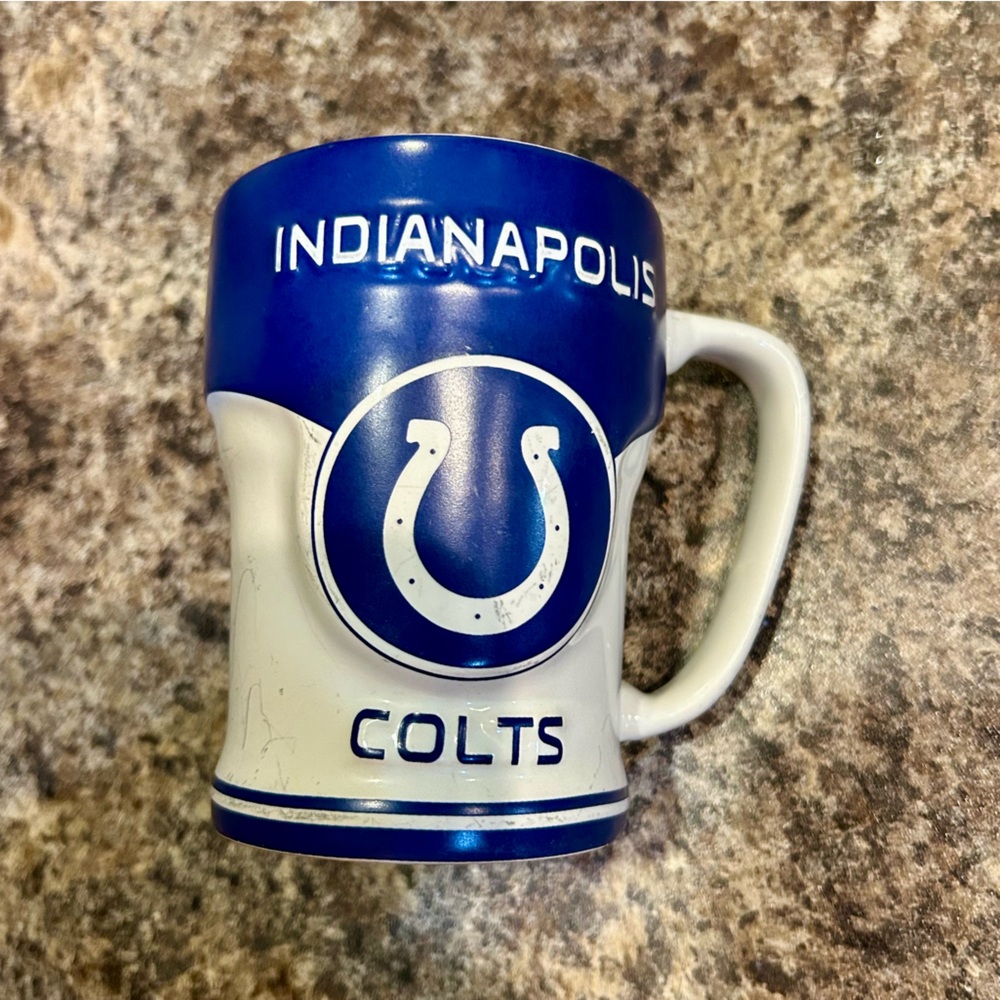 Indianapolis Colts Blue and White Mug